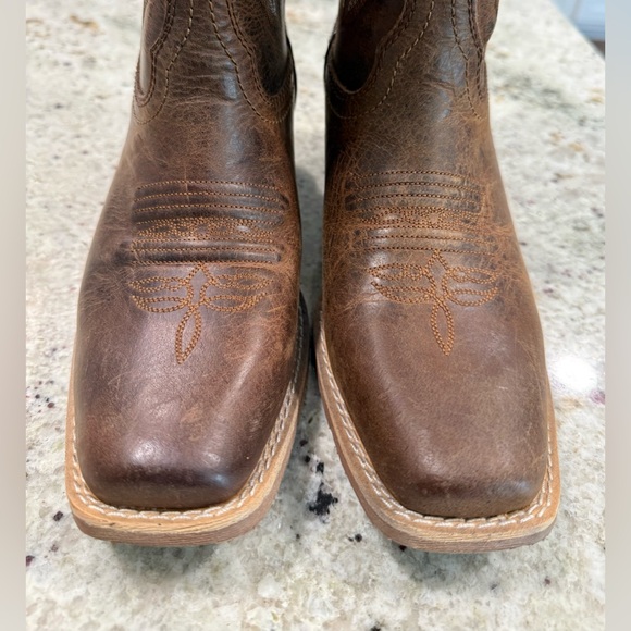 Justin Boots Women’s Western Cowboy Dark Brown Heeled Boots - Picture 6 of 13